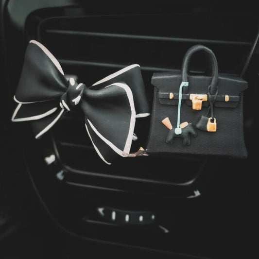 CharmMeUp Signature Bow SET Inspired Car Air Freshener & Scent Diffuser