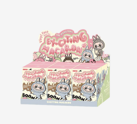 Pop Mart Labubu The Monsters Tasty Macarons Vinyl Face Sealed Case (6 Blind Boxes)